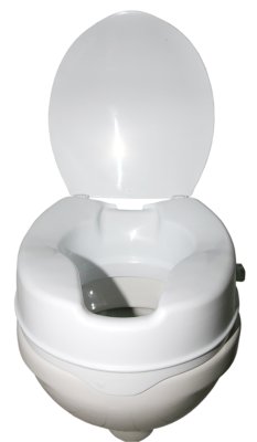 Toilettensitzerhöhung>>>>Ausf.: mit Deckel 10 cm