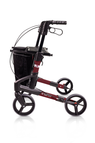 Rollator Troja Original Black Series M>>>>Farbe: bordeauxrot Rollator Troja Original Black Series S>>>>Farbe: bordeauxrot