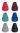 Gummikapseln für Gehhilfen und Stöcke 16mm, (VPE: 10 Stück)>>>>Farbe: rot