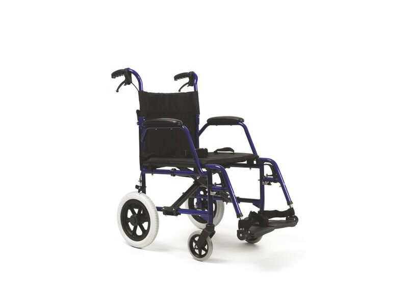 Transportrollstuhl BOBBY blau>>>>SB 48 cm