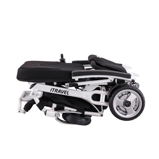 iTravel Lithium Ionen Batterien E-Reiserollstuhl-Scooter Weiß iTravel Lithium Ionen Batterien E-Reiserollstuhl-Scooter Weiß