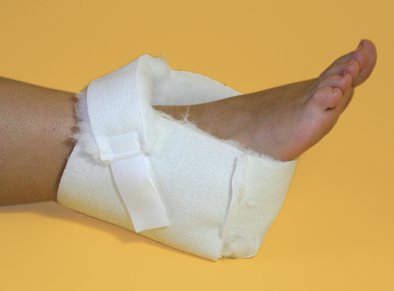 Anti-Dekubitus Fersenschoner Fell, weiß>>>>rechts Anti-Dekubitus Fersenschoner Fell(Paar), weiß>>>>