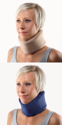 Bort Cervicalstütze StabiloNec Eco mit Verstärkungsspange>>>>Farbe: beige Gr. 3 Bort Cervicalstütze StabiloNec Eco mit Verstärkungsspange>>>>Farbe: blau/schwarz Gr. 3