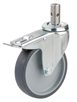 650083.jpg Rad für Toilettenrollstuhl mit Doppelstop 125mm Durchmesser>>>>