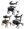 Rollator NITRO mit Stockhalter Stoff-/ Netztasche>>>>Farbe: weiß Gr. M