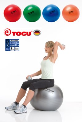 Powerball ABS>>>>Ausf.: Durchmesser 65 cm Farbe: blau ABS-Power-Gymnastikball i.Ktn.,75cm pearl(TOGU),