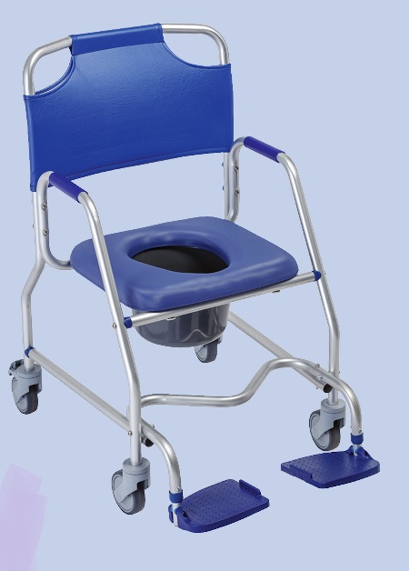 Obana Dusch- & Toilettenstuhl auf Rädern Sehr leicht und beweglich