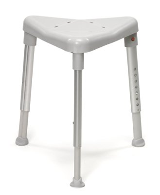 Duschhocker EDGE Sitzhöhe 42-57cm>>>>Farbe: grau