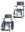 Dusch- und Toilettenrollstuhl TS-Aqua 2 Lenkrollen 5" und 2 Antriebsräder 24", blau-schwarz>>>> Dusch- und Toilettenrollstuhl TS-Aqua 4 Lenkrollen 5", blau-schwarz>>>>