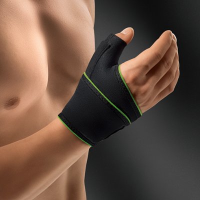 Bort Daumen-Schiene ActiveColor Sport schwarz-grün>>>>Gr. L/XL rechts