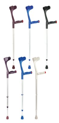 Unterarmgehstütze KLASSIKER 220 mit anatomischem Hartgriff,Druckknopfverstellung>>>>Farbe: blau Unterarmgehstütze KLASSIKER 220 mit anatomischem Hartgriff, Clipverstellung>>>>Farbe: schwarz