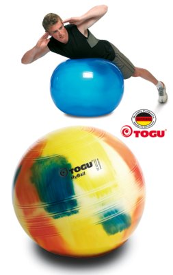 Gymnastikball MyBall>>>>Ausf.: Durchmesser 45 cm Farbe: transparent