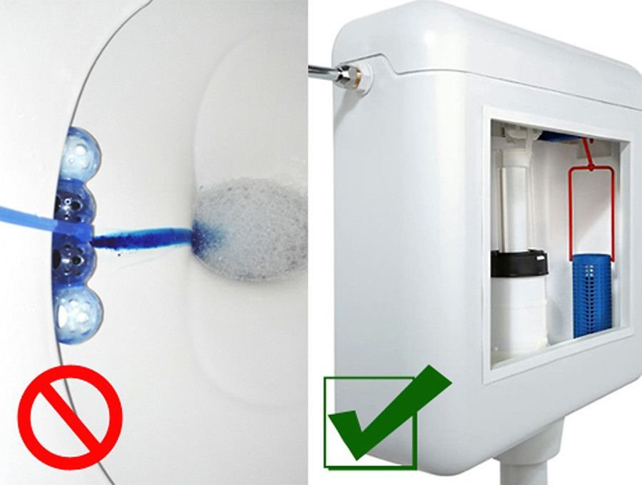 WC-Star WC Star XXL 8er Nachfüll-Set für den WC-Star (Wasserkastensteine, Blauspüler)