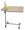 Bett-Tisch mit geteilter Platte 40x78cm, Höhe 72-115cm, Walnuss>>>> Bett-Tisch mit geteilter Platte 40x78cm, Höhe 72-115cm, Walnuss>>>>
