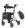 Rollator ALEVO COUNTRY mit Rückengurt und Tasche>>>>Farbe: nachtblau