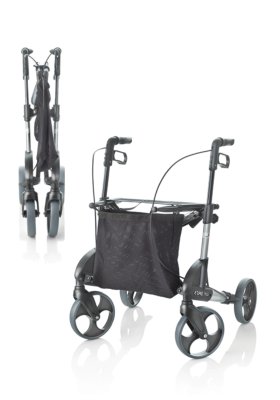 Rollator Topro Troja Original inkl. Stoffsitz und Netzkorb (max. 10 kg), silber>>>>Gr. S Rollator Topro Troja Original inkl. Stoffsitz und Netzkorb (max. 10 kg), silber>>>>Gr. S