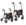 Rollator TAiMA M mit Stockhalter u.Netz,PU, braun-metallic>>>>Ausf.: Einhandbremse rechts