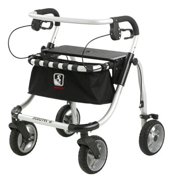 Rollator POLO PLUS-T, silber>>>>SH 55 cm