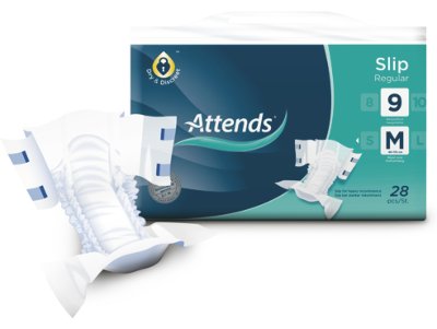 472230.jpg Windelhose Attends Slip Regular 10 L Hüfte 100 bis 150 cm(1Karton: 2x26 Stück)>>>>