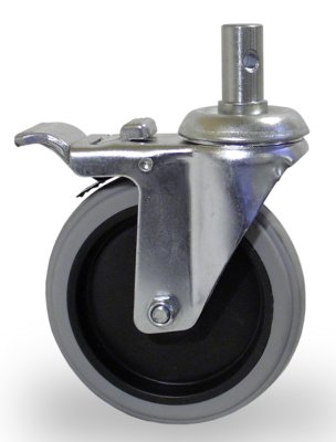 651083.jpg Rolle für Toilettenrollstuhl INVACARE H720T mit Bremse grau-schwarz>>>>