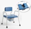 Dusch-Toilettenstuhl DTS HDSB71 m.Eimer weiß/blau schwerlast Dusch-Toilettenstuhl DTS HDSB71 m.Eimer weiß/blau schwerlast