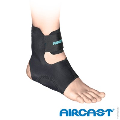 Achillessehnenbandage AIRCAST Airheel, schwarz>>>>Gr. S