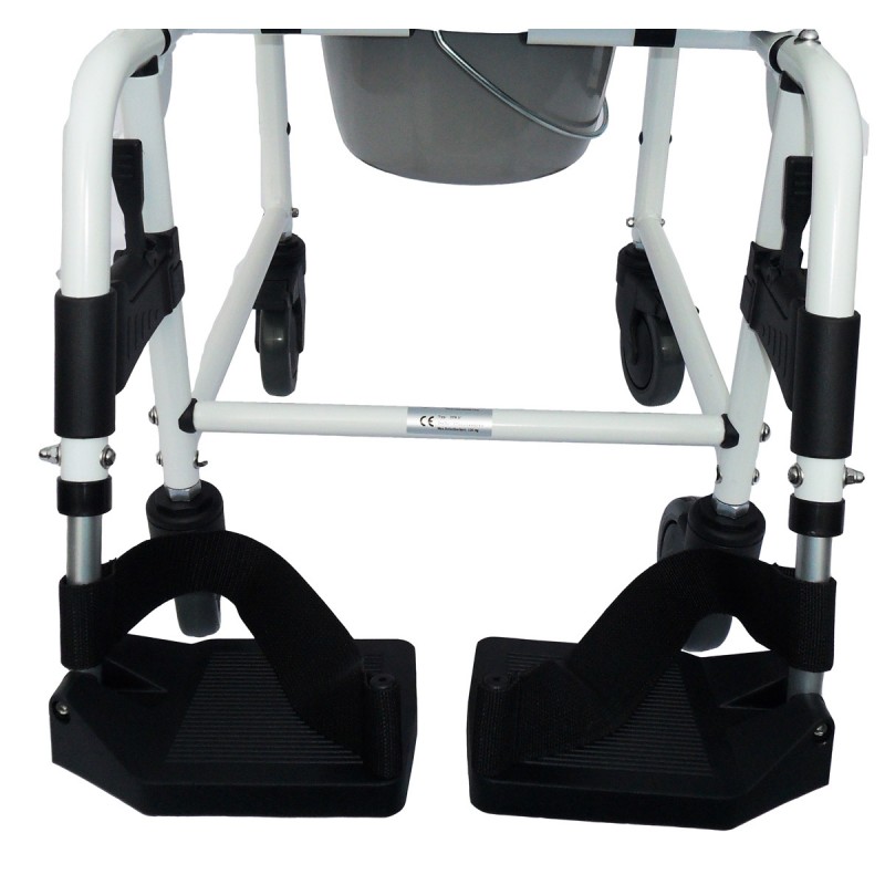 DTR 5" Duschtoilettenrollstuhl mit Toiletteneimer