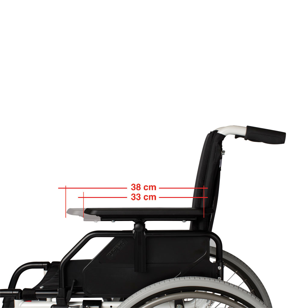 Leichtgewichtrollstuhl CANEO L Kombiarmlehne,PU, elfenbein>>>>SB 45 cm Leichtgewichtrollstuhl CANEO L, mit Trommelbremse, Kombiarmlehne,PU,elfenbein>>>>SB 51 cm