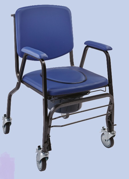 Toilettenrollstuhl Confort Mobil mit Standard-Sitzplatte Ocean
