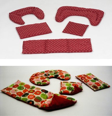 Kirschkernkissen APFEL rot>>>>20 x 60 cm