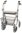 340439-jpg-zwwx.jpg Rollator MIGO 2G 190/50 mit Stockhhalter, Tablett, Korb, PU, silber>>>>nur in 2er Schritten bestellbar