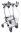 Rollator Cristallo 2 mit Unterarmauflage,silber>>>> Rollator Cristallo 2 mit Unterarmauflage,silber>>>>