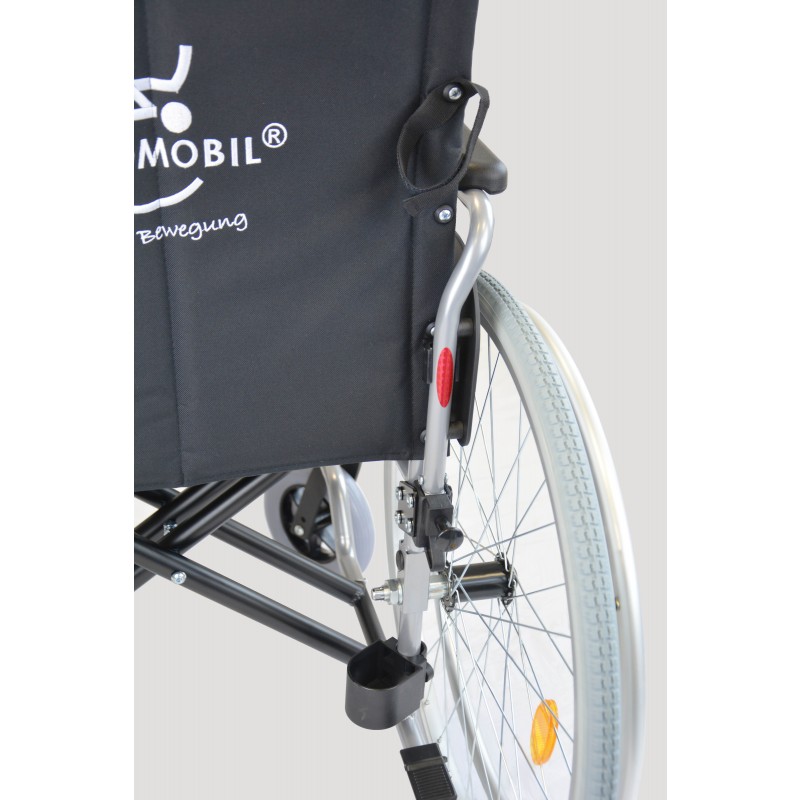 LEXIS TB Rollstuhl mit mehreren SB +Trommelbremse 42cm Lexis TB Sitz Breite 40cm Stahl-Rollstuhl m. Trommelbremse 40cm