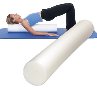 SISSEL Pilates Roller 15x90cm inklusive Übungsposter weiß>>>>