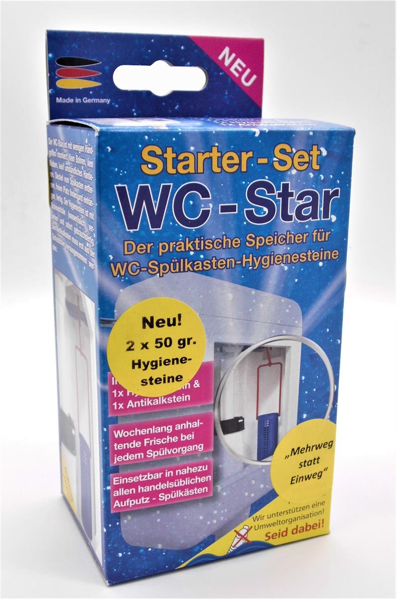2er Set_4.jpg WC-Star WC Star der praktische Speicher für WC-Spülkasten-Hygienesteine Starter Set
