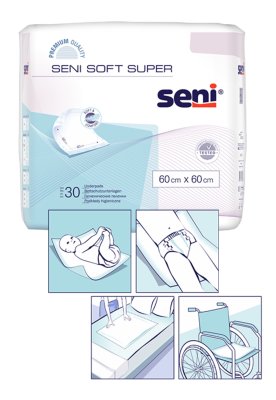 Bettschutzunterlagen Seni Soft Super mit Flügel 90x170(1 Karton: 4 x 30 Stück)>>>>
