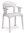 Duschstuhl SWIFT mit Armlehnen und Ausschnitt SH44-59cm>>>>Farbe: weiß
