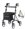 Rollator ALEVO ALU mit Rückengurt und Tasche>>>>Farbe: platin Rollator ALEVO ALU mit Rückengurt und Tasche>>>>Farbe: platin