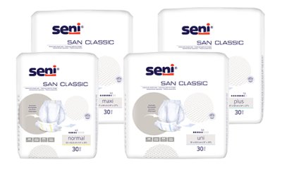 472580.jpg Inkontinenzvorlage Seni San Classic Plus (1 Karton: 4 x 30 Stück)>>>>