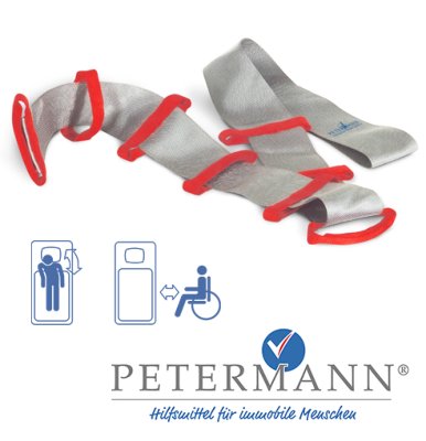 ALPHA Bettleiter Nylon 8 x 170cm grau/rot>>>> ALPHA Bettleiter Nylon 8 x 170cm grau/rot>>>>