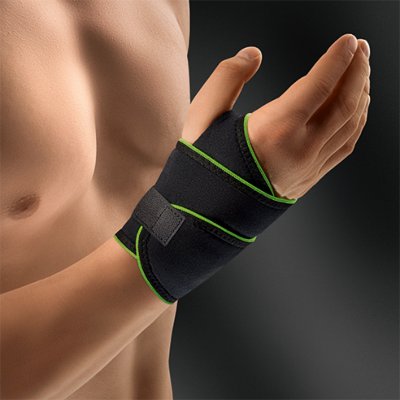 Bort Handgelenkbandage ActiveColor Sport schwarz-grün>>>>rechts