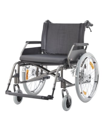Rollstuhl ECON XXL mit Trommelbremse, PU,anthrazit>>>>SB 60 cm Rollstuhl ECON XXL mit Trommelbremse, PU,anthrazit>>>>SB 70 cm