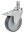 Rad für Toilettenrollstuhl mit Doppelstop 125mm Durchmesser>>>> Rad für Toilettenrollstuhl mit Doppelstop 125mm Durchmesser>>>>
