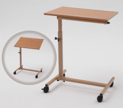420056.jpg Bett-Beistelltisch Solo mit verstellbarer Platte,Buchedekor>>>>