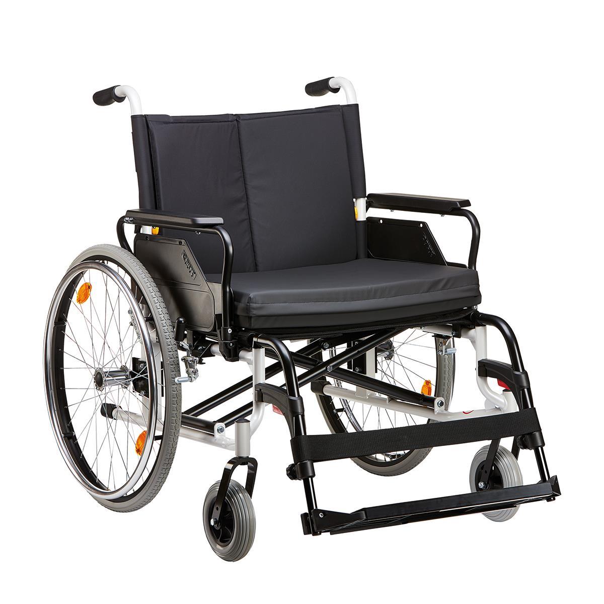Leichtgewichtrollstuhl CANEO 170 Schwerlast- Seitenteil,PU,elfenbein>>>>SB 56 cm