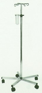 464200.jpg Infusionsständer 4-armig mit,Abtropfglas u.Flaschenkreuz,