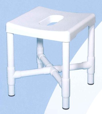 Duschhocker DH 49 mit Hygieneöffnung weiß>>>>