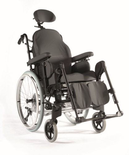 Rollstuhl Breezy Relax 2,TrBr, Dartex, Kopfstütze, Therapietisch, Seitenpelotten>>>>SB 51 cm