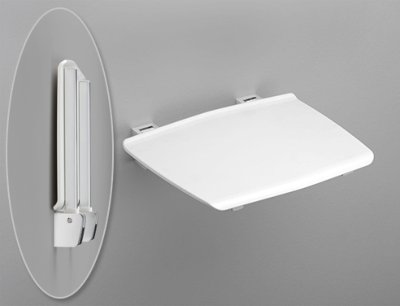 Duschklappsitz Serie 150 RD weiß>>>>