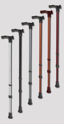 Gehstock Handy verstellbar, anatomischer Griff>>>>Farbe: perlkupfer links Gehstock Handy verstellbar, anatomischer Griff>>>>Farbe: perlkupfer links